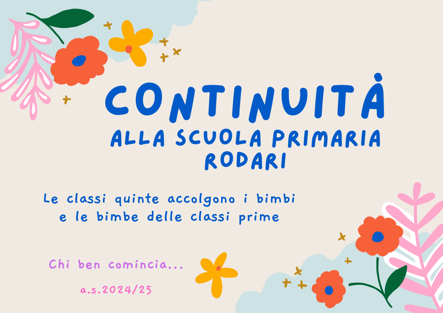 Le classi quinte accolgono le classi prime